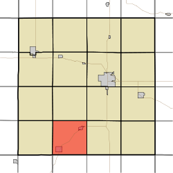 Карта с изображением городка Уиллоу, графство Чероки, штат Айова.svg