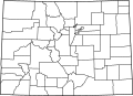 Map of Colorado counties, blank.svg