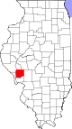 Map of Illinois highlighting Greene County.svg