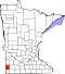Map of Minnesota highlighting Pipestone County.svg