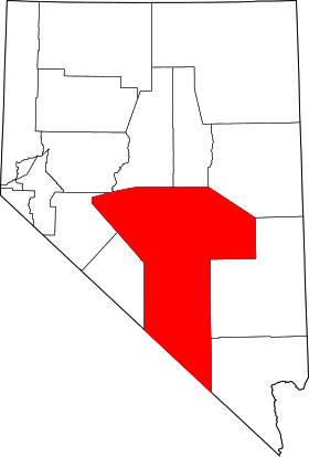 Localisation de Comté de Nye(Nye County)