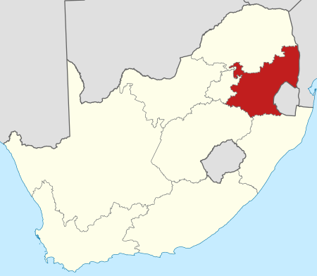 Tập tin:Map of South Africa with Mpumalanga highlighted.svg