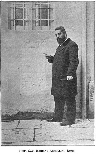 <span class="mw-page-title-main">Mariano Armellini</span> Italian archaeologist and historian (1852–1896)