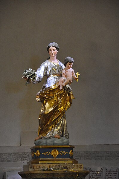 File:Marseille, (France), statue of Madonna and Child in Basilique Notre-Dame de la Garde.JPG