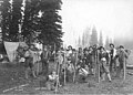 Men and women mountaineers posing with alpenstocks before a climb, ca 1895 (WASTATE 2068).jpeg