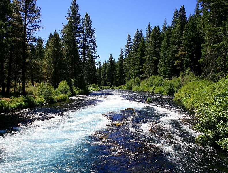 File:Metolius River near Wizard Falls.jpg