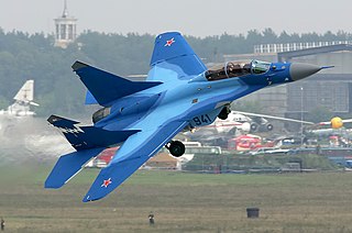 <span class="mw-page-title-main">Mikoyan MiG-29K</span> Carrier-based multirole combat aircraft