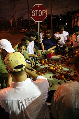 <span class="mw-page-title-main">Seafood boil</span> Type of social event involving the consumption of seafood