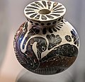 Middle corinthian round aryballos - swan with outspread wings - München AS - 05