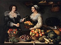 ルイーズ・モワヨン、「果物売り」、1631年、 ルーヴル美術館