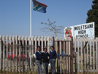 <span class="mw-page-title-main">Moletsane High School</span> State school in B Legwale Street, Moletsane, Kwa-Xuma, Soweto