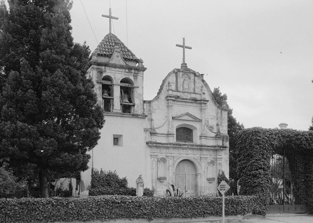 Royal Presidio Chapel c. 1934. The existing building dates to 1794.