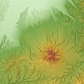 斜里火山地形图