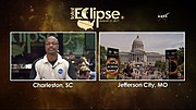 Thumbnail for File:NASA TV coverage of 21 August 2017 eclipse (3).jpg