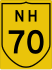 National Highway 70 marker