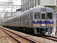 初代8000系改造の6521F （住吉東 - 帝塚山駅間）