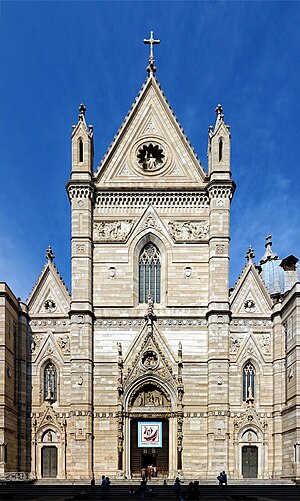 Naples Cathedral Naples duomo facade.jpg