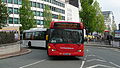 English: National Express West Midlands 6029 (BX54 DNV), an articulated Scania OmniCity, at Old Square, Birmingham city centre, on route 67.