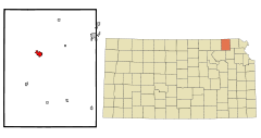 Nemaha County Kansas Incorporated and Unincorporated areas Seneca Highlighted.svg