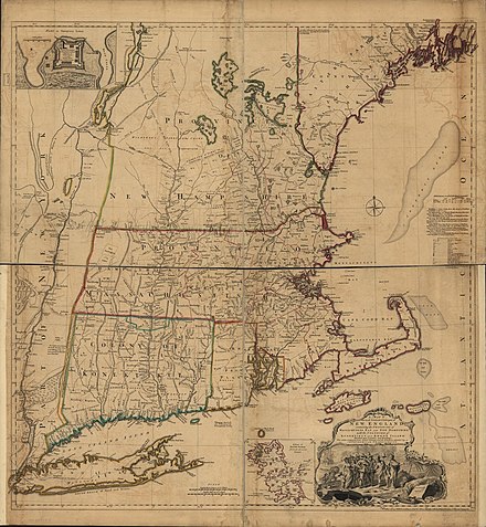 Some of the original New England Colonies in 1677