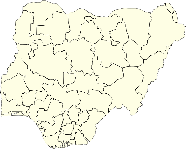 File:Nigeria States (Black).svg