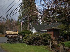 Historic USFS North Bend Ranger Station - founded 1936