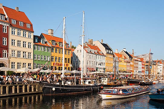 Nyhavn in Copenhagen, Denmark.