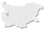 Разположение на Област София-град на картата на България.