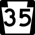 Pennsylvania Route 35 işaretçisi