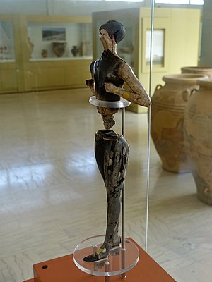 The Palaikastro Kouros, the only Minoan cult image from a shrine to survive