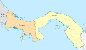 Provincias del istmo de Panamá entre 1831-1840.