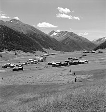 La valle in una fotografia del 1975.