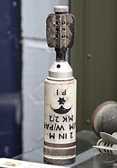 Parachute illumination round Parachute Illumination 2 Inch Mortar Bomb.JPG