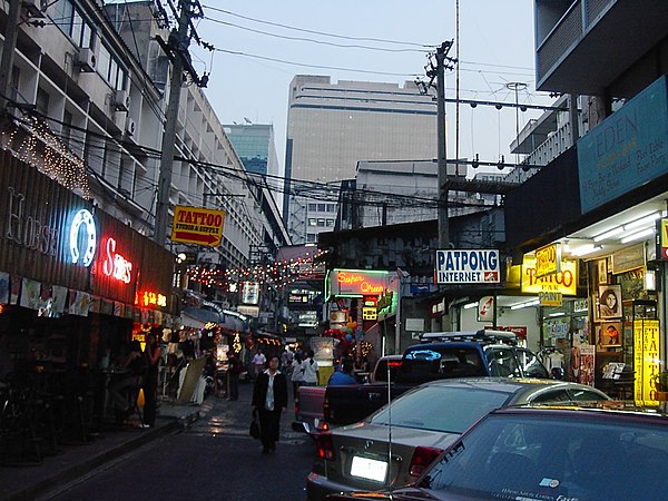 Patpong is well known as a red-light district catering to foreigners.