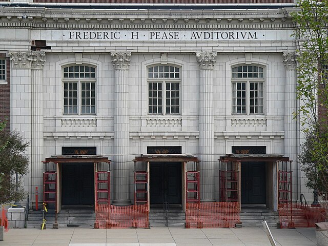 Frederic Henry Pease Auditorium under renovation