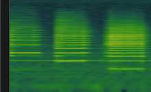 Spectrogram of the above recording. Pedal tone demo spectrogram2.png