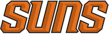 The Phoenix Suns' current wordmark logo. Phoenix Suns wordmark 2012-current.png