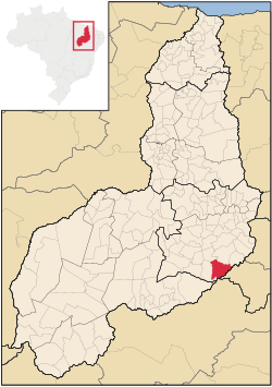 Localização de Queimada Nova no Piauí