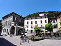 Piazza della loggia, Pignone, Liguria, Italia