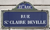 Plaque Rue Sainte Claire Deville - Paris XII (FR75) - 2021-05-26 - 1.jpg