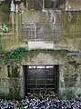 Plaque on the plinth of the destroyed St John Horsleydown, Bermondsey.