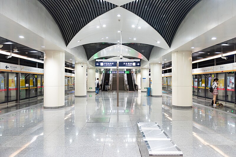 File:Platform of Xihuangcun Station (20210623193638).jpg