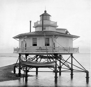 Point of Shoals Light Lighthouse in Virginia, United States