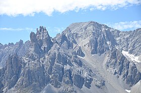 Pointe des Cerces'in görünümü.