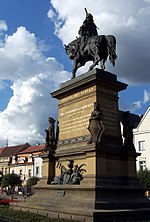 Ridestatue av George of Bohemia, Poděbrady