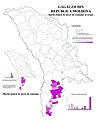 Ethnic Gagauz people in Moldova (2004 census)
