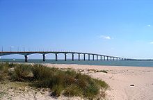 Île de Ré bridge from Sablanceau.