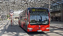 A WLBB bus at the Praterstern train station, Vienna (2010) Praterstern 18.jpg