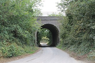 The East Coast main line crosses Counthorpe lane
at TF006203 Railway Bridge on Counthorpe Road (geograph 3145206).jpg