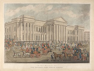 The Royal Mail's departure from the General Post Office, London